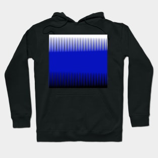 Wave Design Blue Hoodie